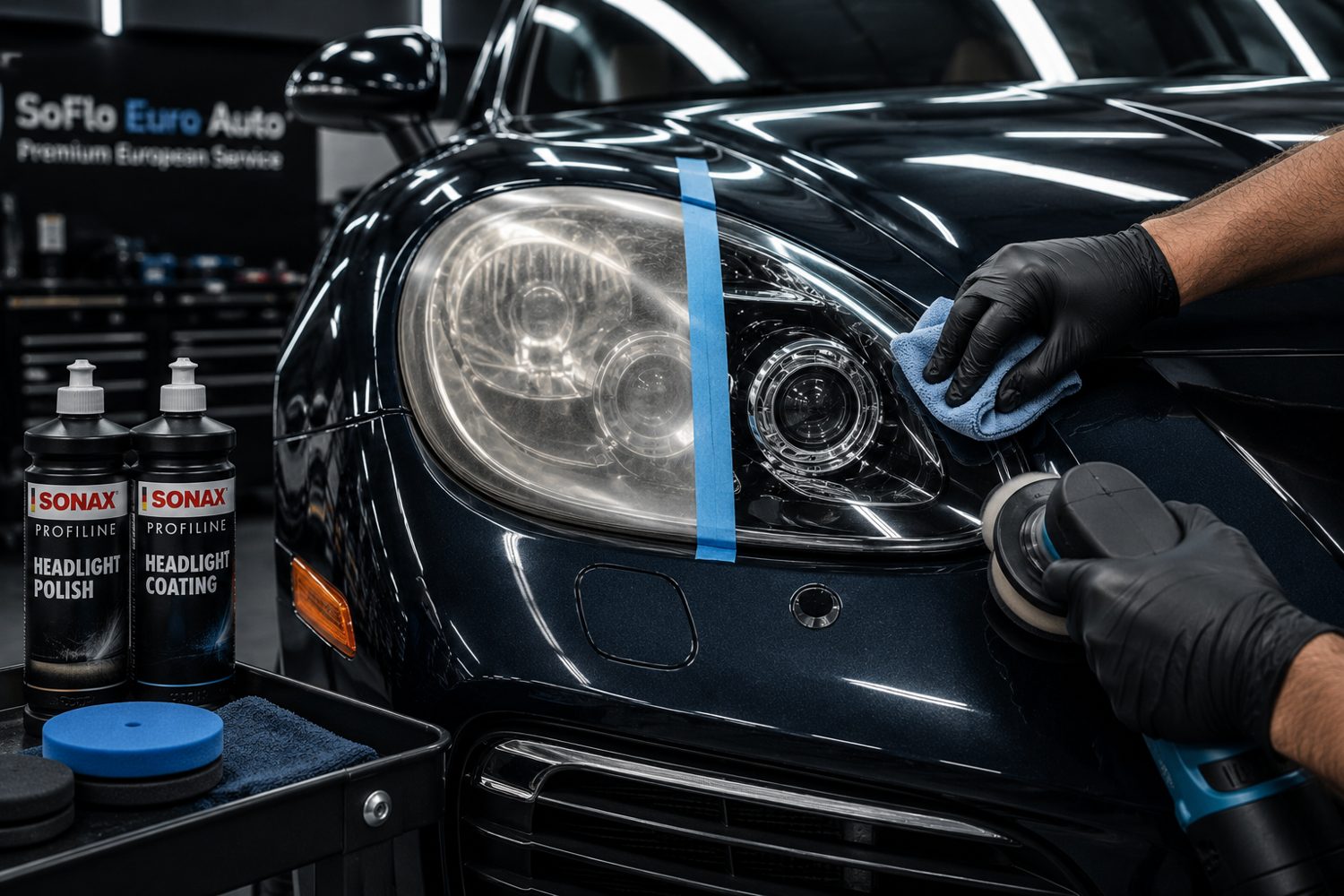 Headlight Restoration for European cars